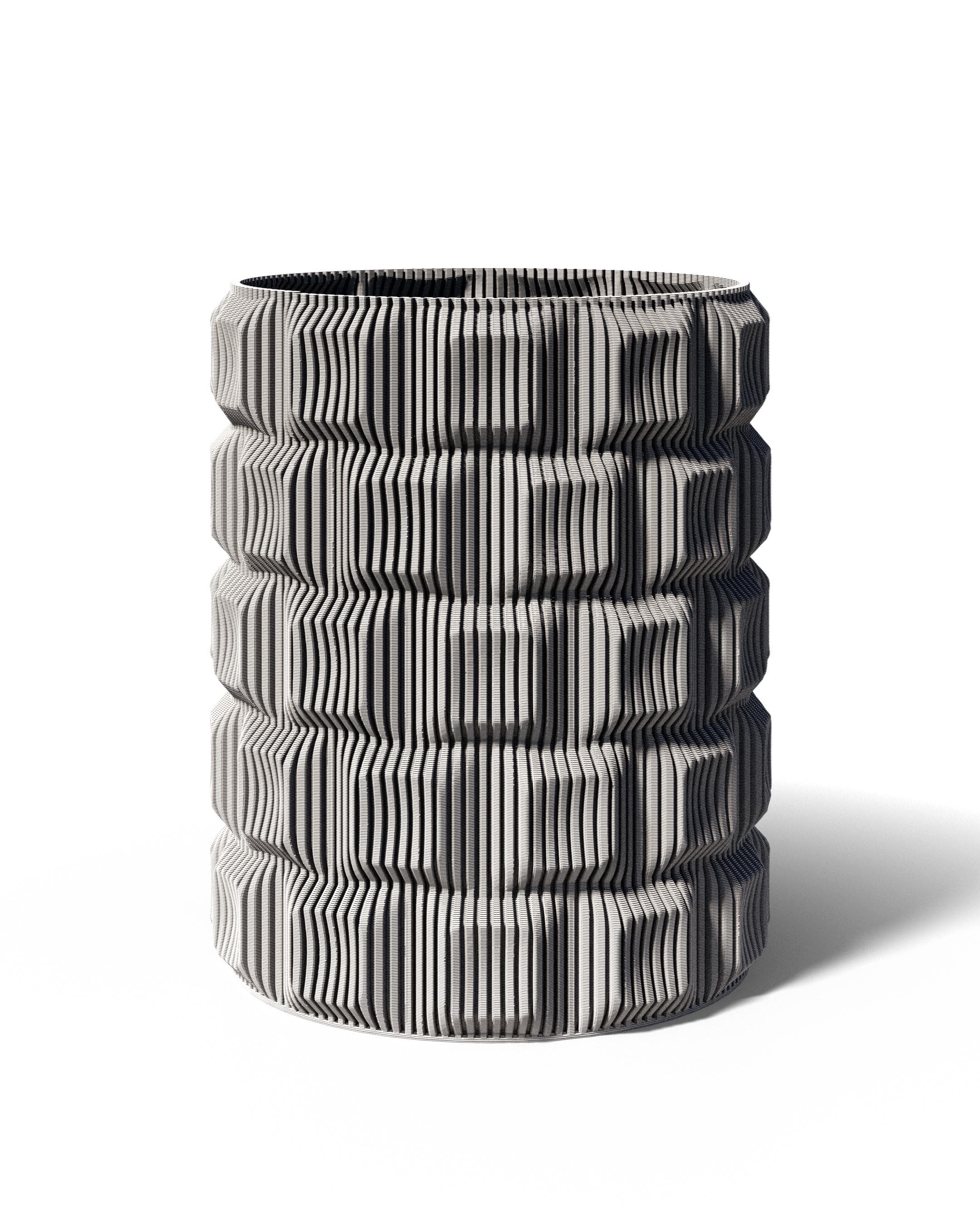 Klava Vase - Swiss-made 3D printed design object by NinoLabs