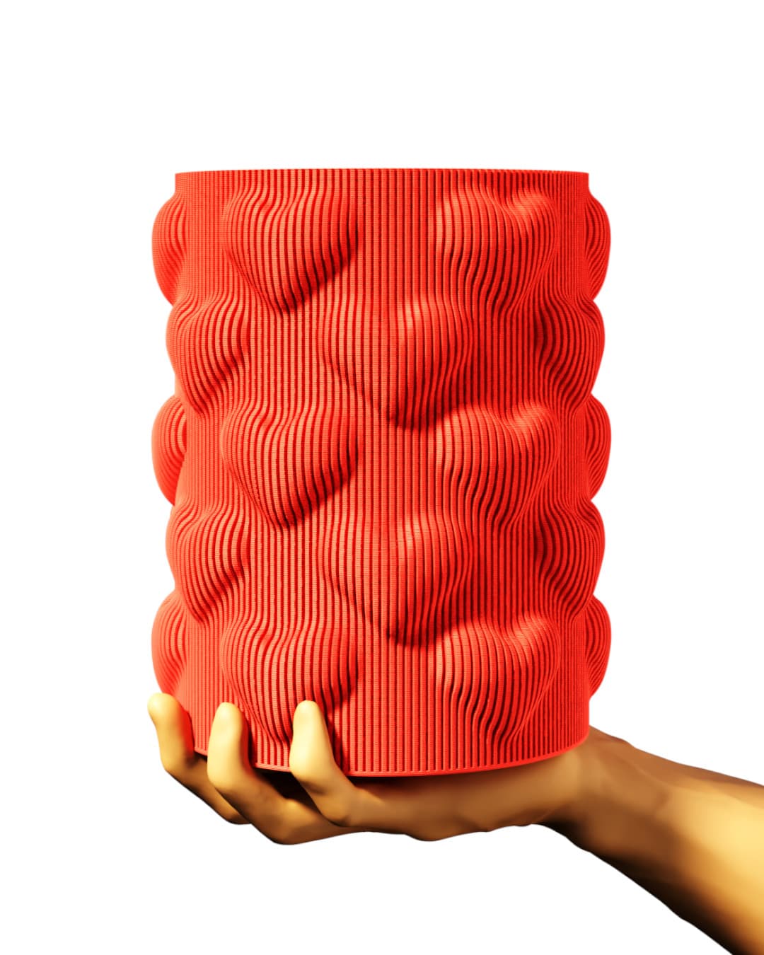 Hearts Vase - Swiss-made 3D printed design object by NinoLabs