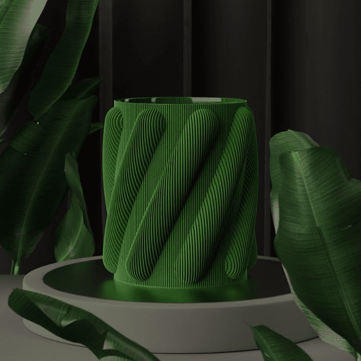 Spaghetti Vase - Swiss-made 3D printed design object by NinoLabs